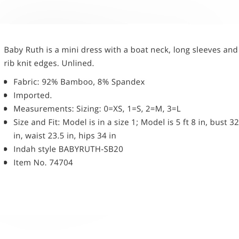 Indah Baby Ruth Sweatshirt Dress - Picture 11 of 12